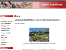 Tablet Screenshot of gymnasium-neureut.de